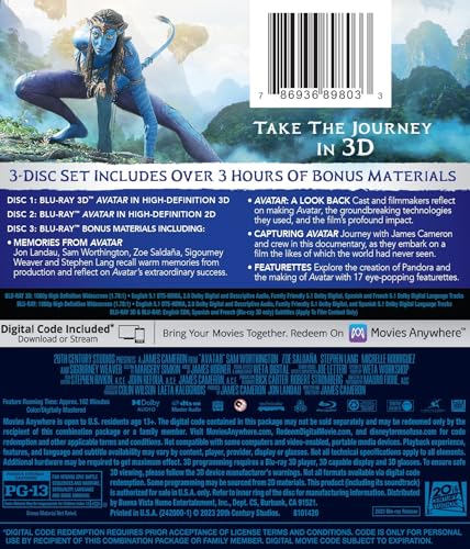 Avatar (Blu-Ray, 3D, 4K, or DVD)