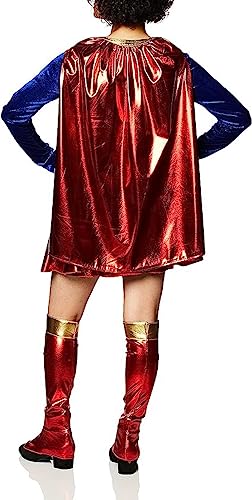 Superhero Supergirl Costume, Red/Blue