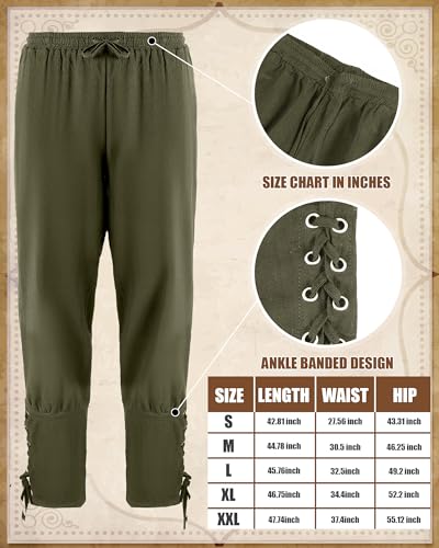 Vintage Viking Men's Renaissance Costume Set with Accessories