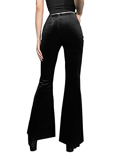 Victorian Gothic Lace Flare Pants - Women's Fantasy Fashion