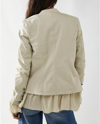 Yioaga Ruffles Steampunk Jacket for Goddess Wear