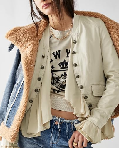 Yioaga Ruffles Steampunk Jacket for Goddess Wear