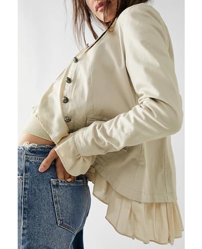 Yioaga Ruffles Steampunk Jacket for Goddess Wear