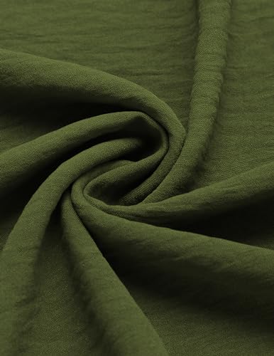 Men's Linen Tank Top, Army Green