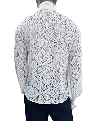 Men's Gothic Renaissance Shirt, White