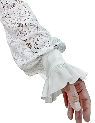 Men's Gothic Renaissance Shirt, White