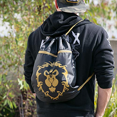 World of Warcraft Alliance Loot Bag, Drawstring Backpack