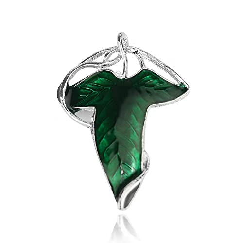 Green Leaf Elven Brooch - Movie Inspired Costume Accessory