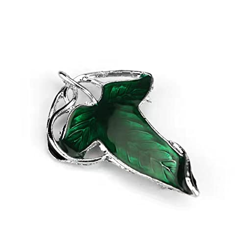 Green Leaf Elven Brooch - Movie Inspired Costume Accessory