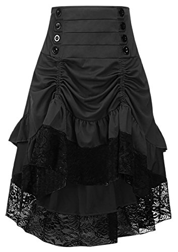 Steampunk Victorian High Low Dress