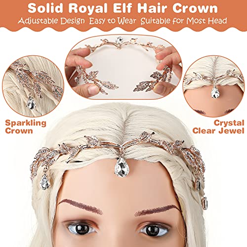 Elf Cosplay Set with Wig, Crown & Ears