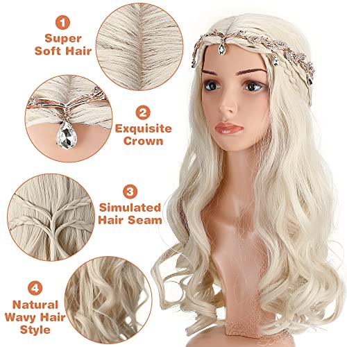 Elf Cosplay Set with Wig, Crown & Ears