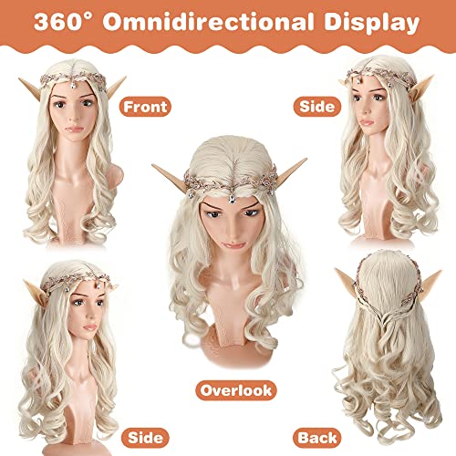 Elf Cosplay Set with Wig, Crown & Ears