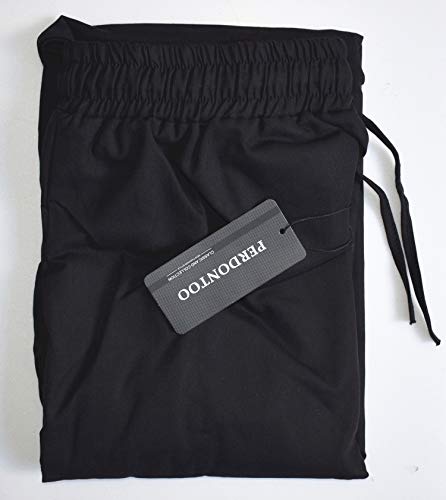 Black Anime Harem Pants with Elastic Waist