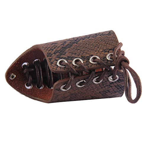 GelConnie Snakeskin Leather Gauntlet for Fantasy Cosplay