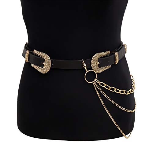 Butterfly Waist Chain with Gold Layered Jeans Accents