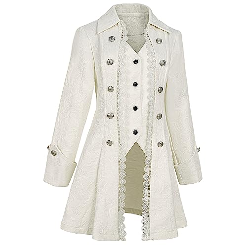 Steampunk Lace-Trimmed Jacket for Women, Victorian Style