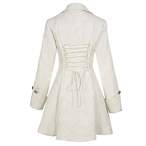 Steampunk Lace-Trimmed Jacket for Women, Victorian Style