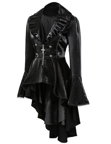 Steampunk Gothic Vintage Women's Tailcoat Jacket Medieval Coat
