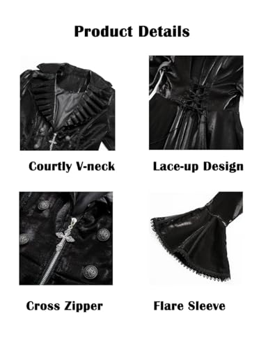 Steampunk Gothic Vintage Women's Tailcoat Jacket Medieval Coat