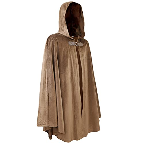 Medieval Renaissance Hooded Cape for Women and Men