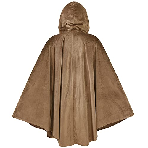 Medieval Renaissance Hooded Cape for Women and Men