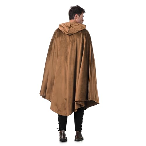 Medieval Renaissance Hooded Cape for Women and Men
