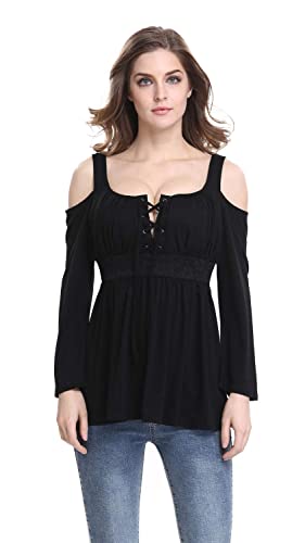 Mooncolour Hollow Out Loose Blouse - Black