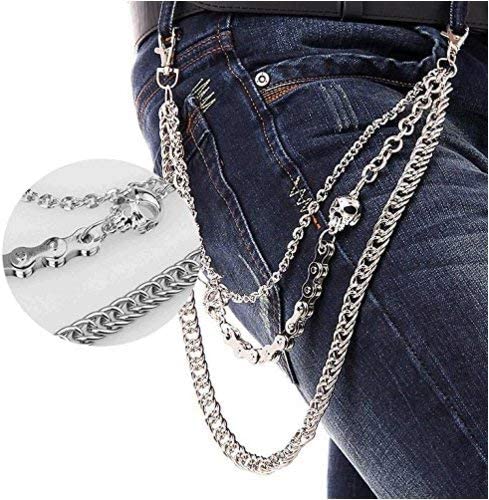 Skull Chain Wallet & Punk Trousers Pocket Belt