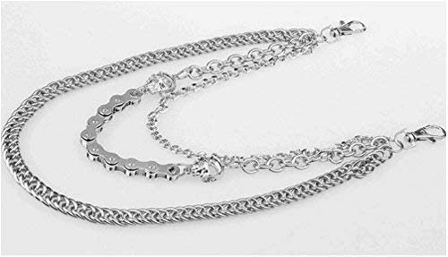 Skull Chain Wallet & Punk Trousers Pocket Belt