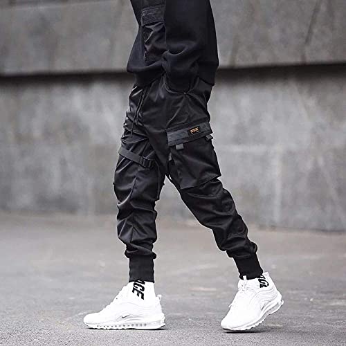 Niepce Inc Mens Black Techwear Jogger Pants Medium