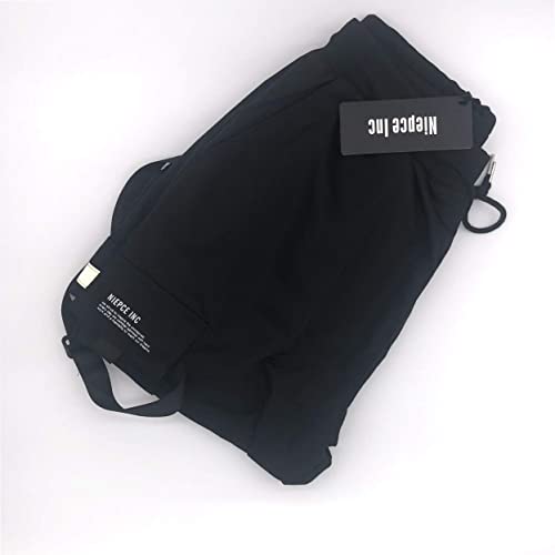 Niepce Inc Mens Black Techwear Jogger Pants Medium