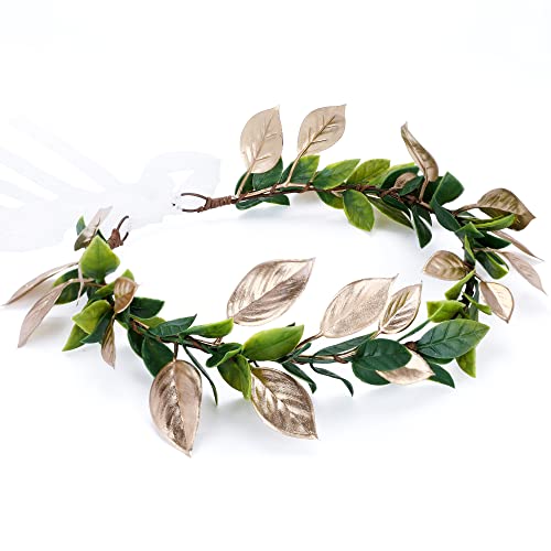 MOSTORY Handmade Forest Elf Leaf Crown for Renaissance