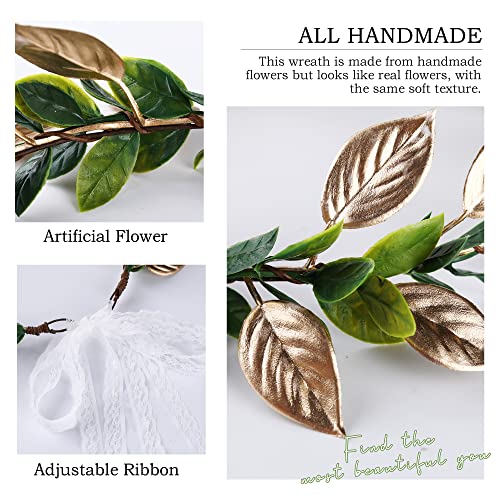 MOSTORY Handmade Forest Elf Leaf Crown for Renaissance