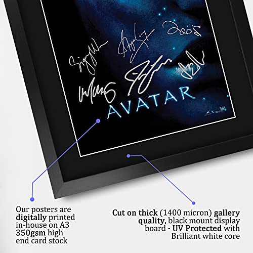Avatar Movie Memorabilia Signed 16x12 Framed Poster