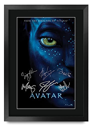 Avatar Movie Memorabilia Signed 16x12 Framed Poster
