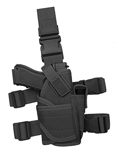 Adjustable Right Hand Thigh Gun Holster – Molle Tactical