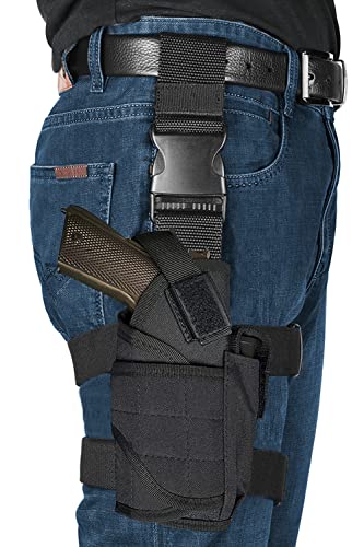 Adjustable Right Hand Thigh Gun Holster – Molle Tactical