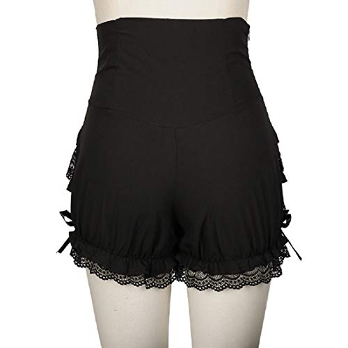 Victorian Gothic Lace Up High Waist Shorts