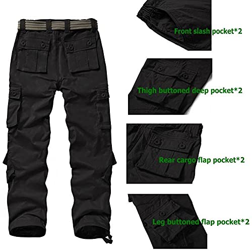 Black Military Cargo Pants for Goddess Warriors