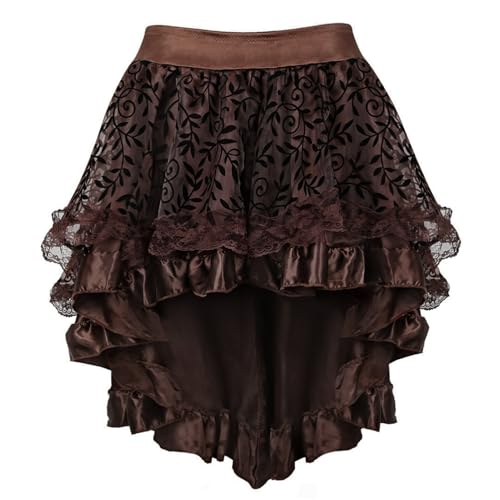 Plus Size Steampunk Pirate Dress Renaissance Skirt
