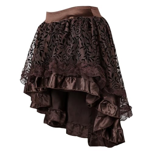 Plus Size Steampunk Pirate Dress Renaissance Skirt