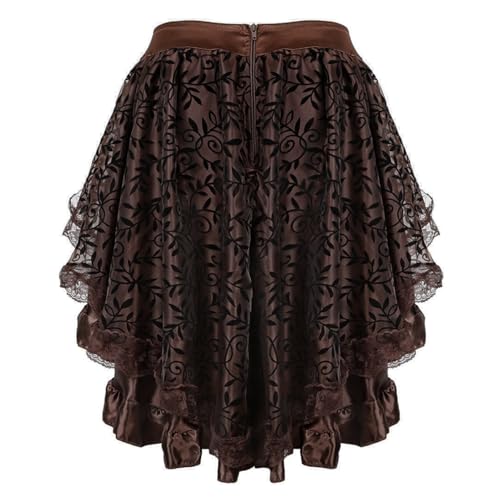 Plus Size Steampunk Pirate Dress Renaissance Skirt