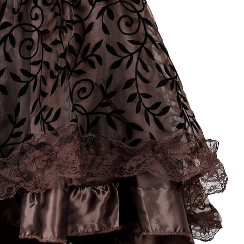 Plus Size Steampunk Pirate Dress Renaissance Skirt