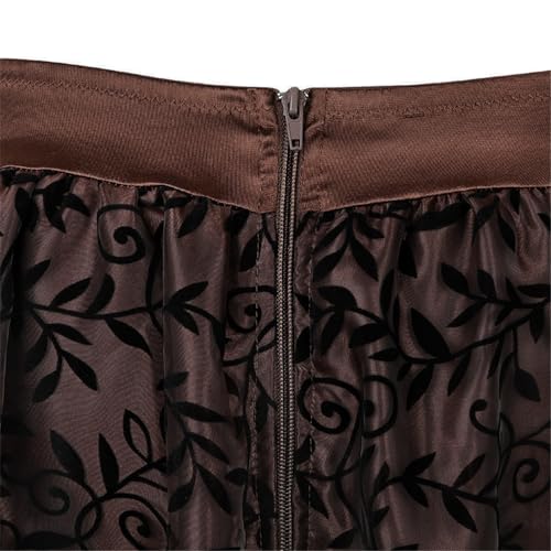 Plus Size Steampunk Pirate Dress Renaissance Skirt