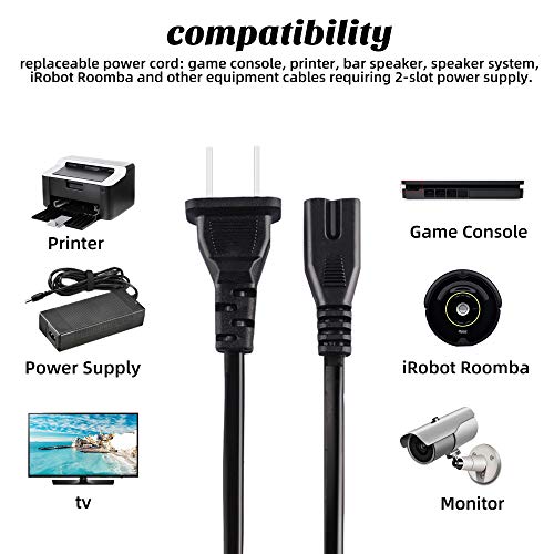 Console Power Cord for Xbox & PlayStation