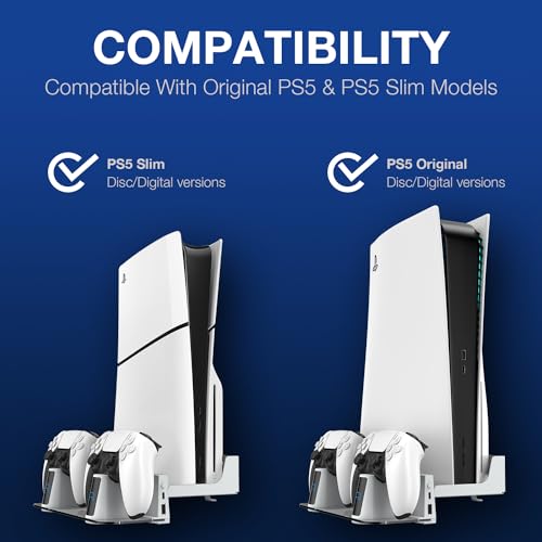 MEQI PS5 Wall Mount with Charging Station