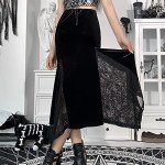 Alternative Goth Velvet Skirt