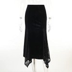 Alternative Goth Velvet Skirt