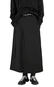 AITFINEISM Men's Japanese Kimono Harem Pants - Black